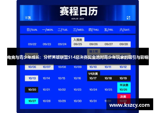 电竞与青少年成长：分析英雄联盟S14总决赛奖金池对青少年玩家的吸引与影响